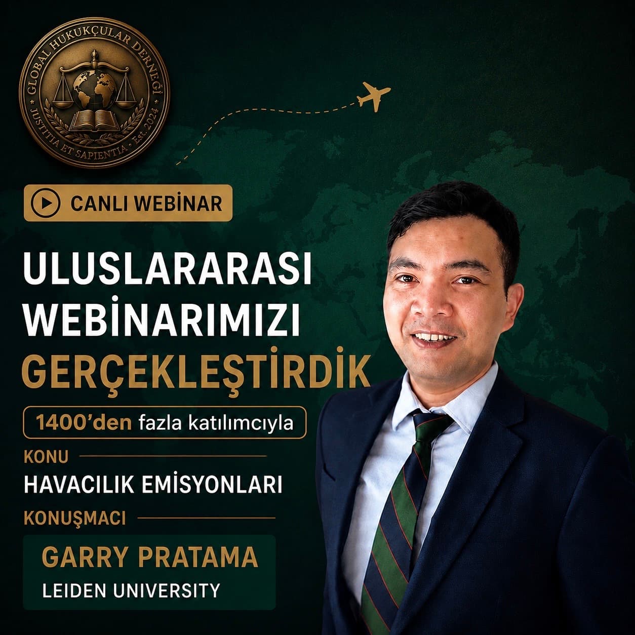 Hukuk Eğitiminde Dijital Ölçek: “Havacılık Emisyonları” Webinarı Hukukçuları Çevrimiçi Buluşturdu